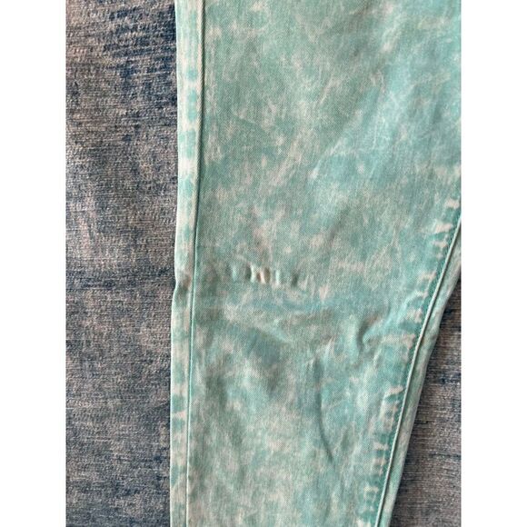 Iris Jeans Modern Vintage Light Teal Acid Wash Skinny Jeans Size 5 - Picture 9 of 9
